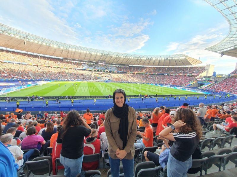 به دعوت فدراسیون فوتبال آلمان؛ / مربی زن ایرانی تماشاگر ویژه یورو (عکس)